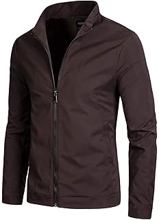 Aoooa Fruhling Herren Jacken Casual Bomberjacke Light - 